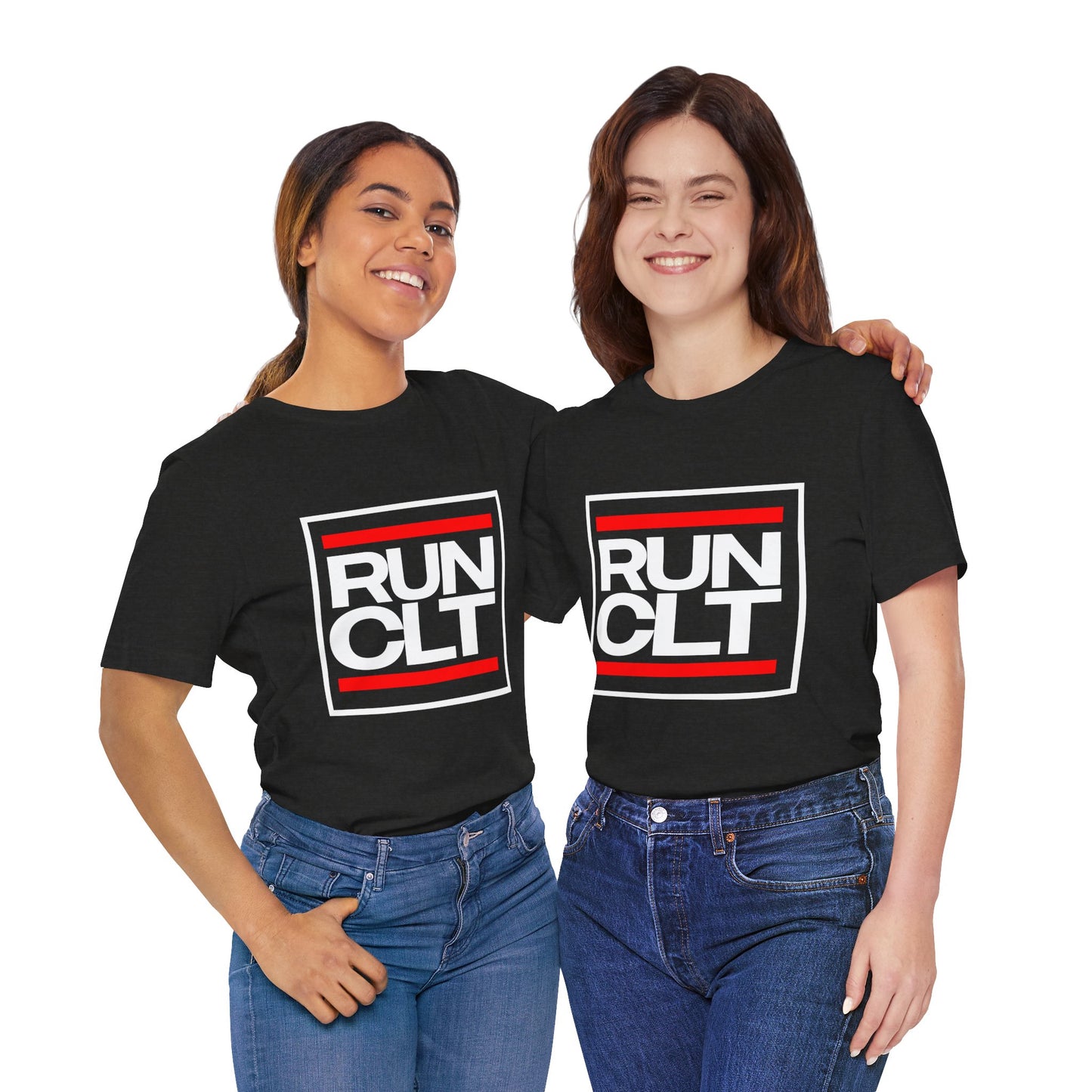 RUN CLT Short Sleeve Unisex Tee - Urban Style Graphic T-Shirt