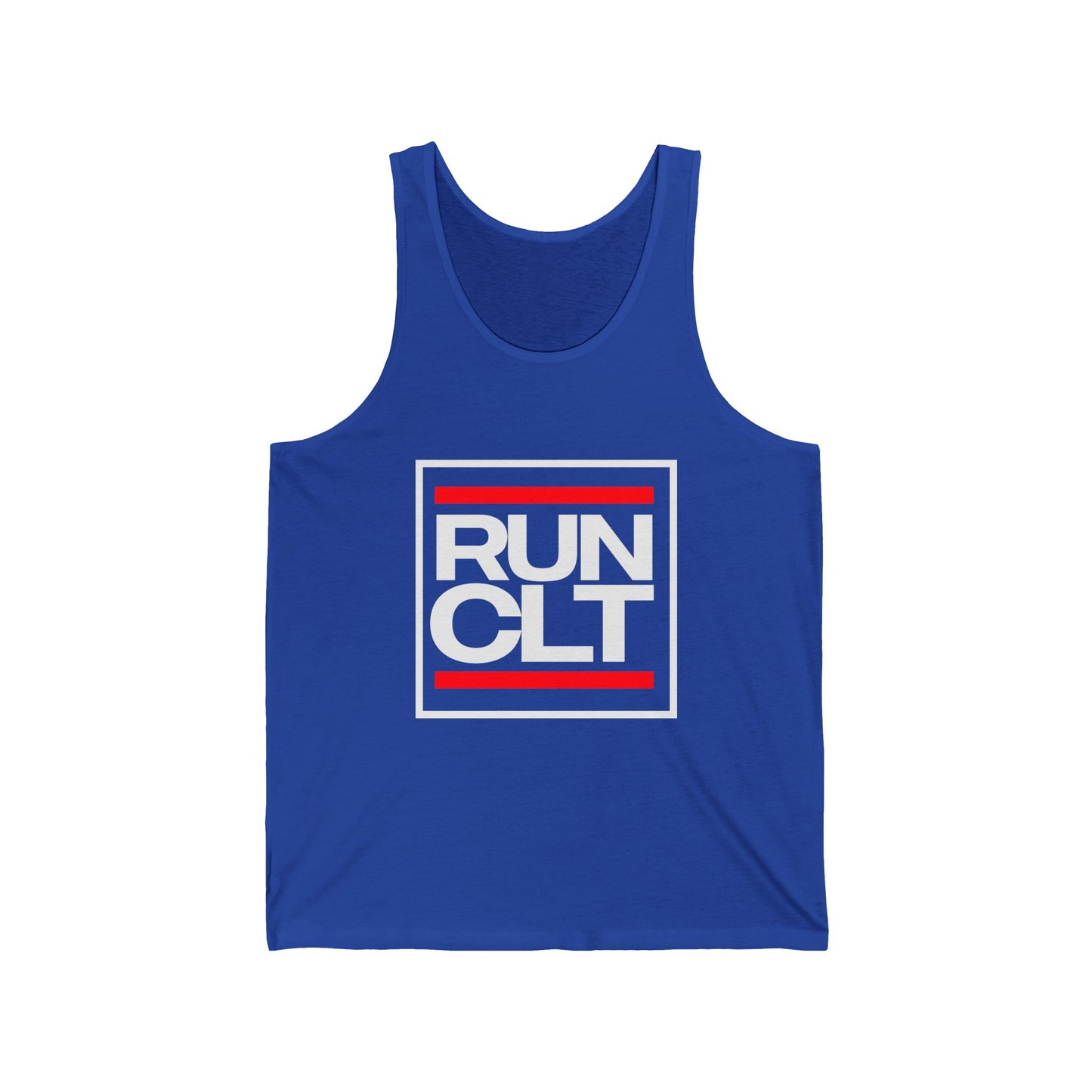 RUN CLT Unisex Jersey Tank - Comfortable Athletic Wear for Runners