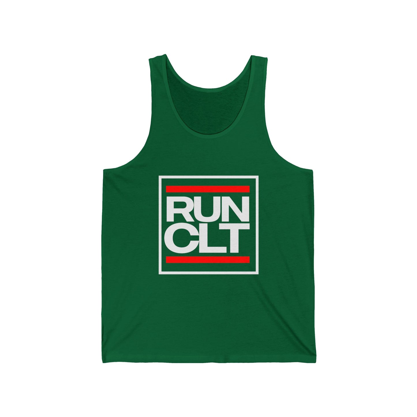 RUN CLT Unisex Jersey Tank - Comfortable Athletic Wear for Runners