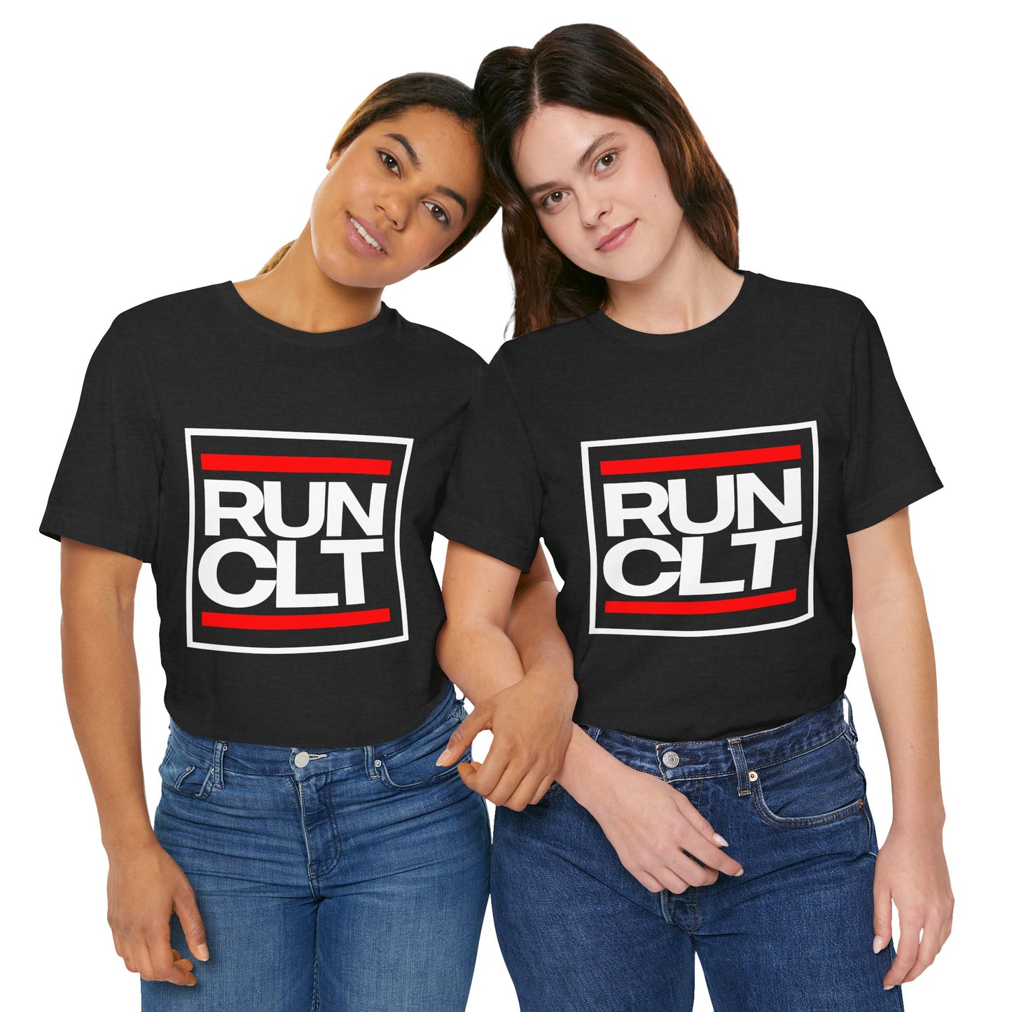 RUN CLT Short Sleeve Unisex Tee - Urban Style Graphic T-Shirt