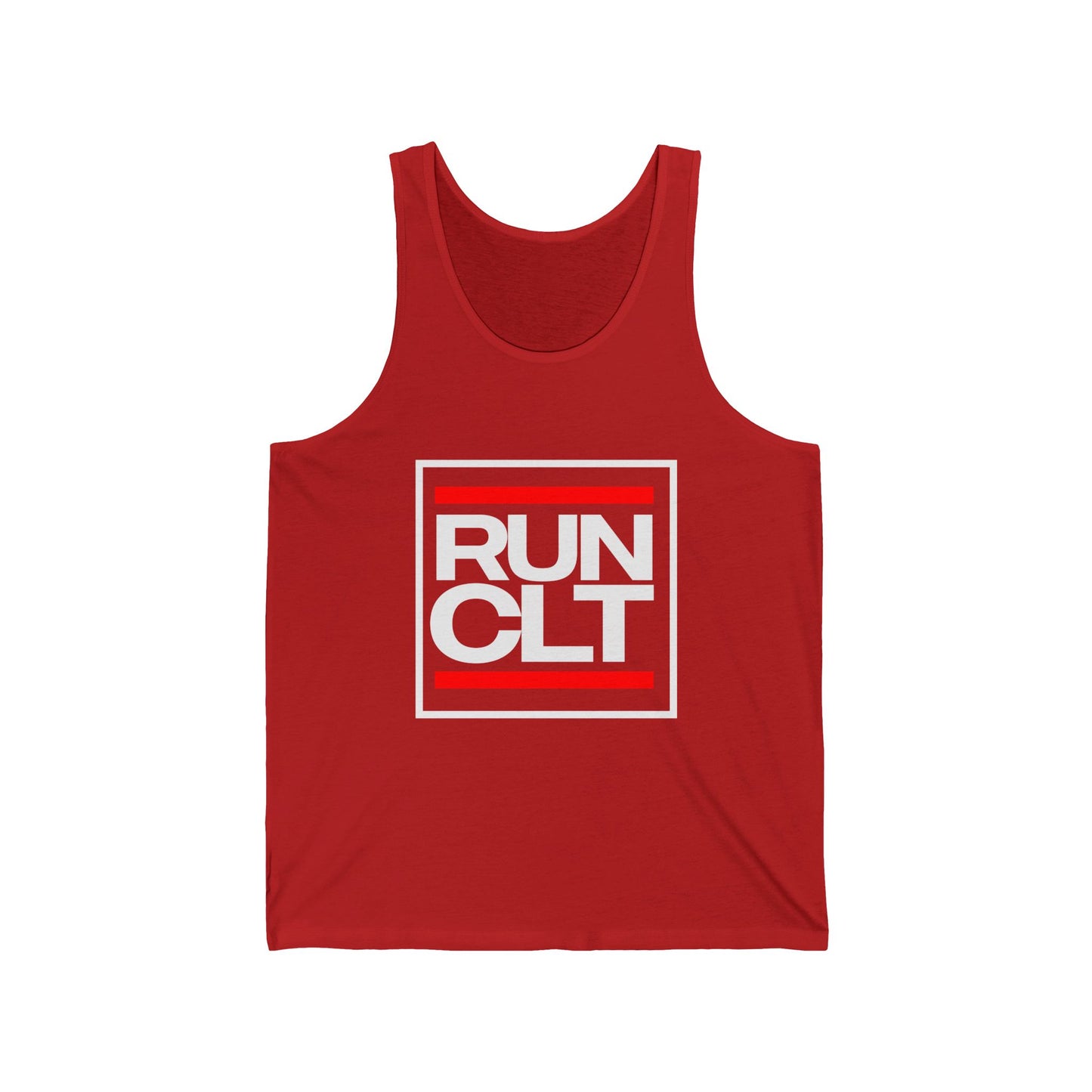 RUN CLT Unisex Jersey Tank - Comfortable Athletic Wear for Runners