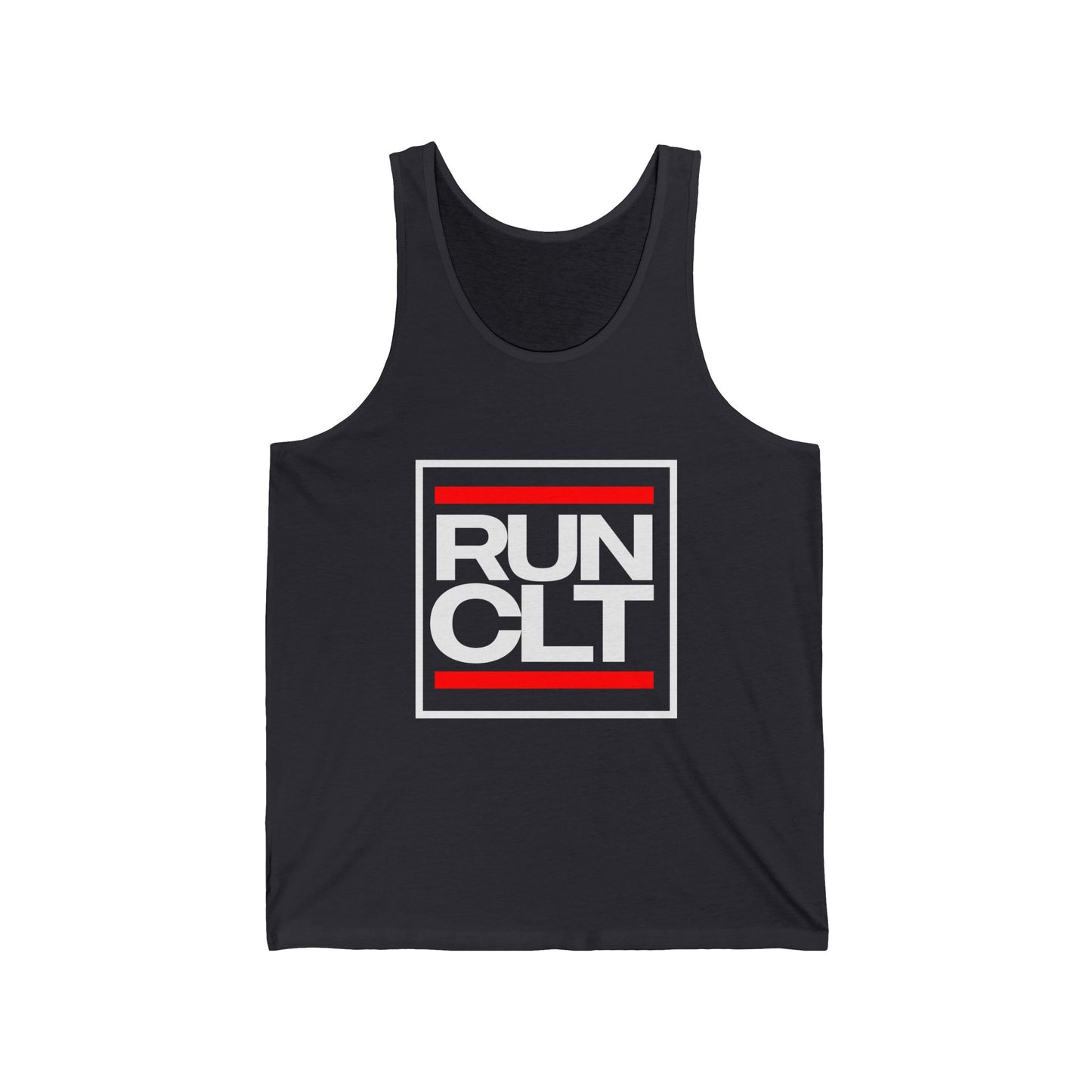 RUN CLT Unisex Jersey Tank - Comfortable Athletic Wear for Runners