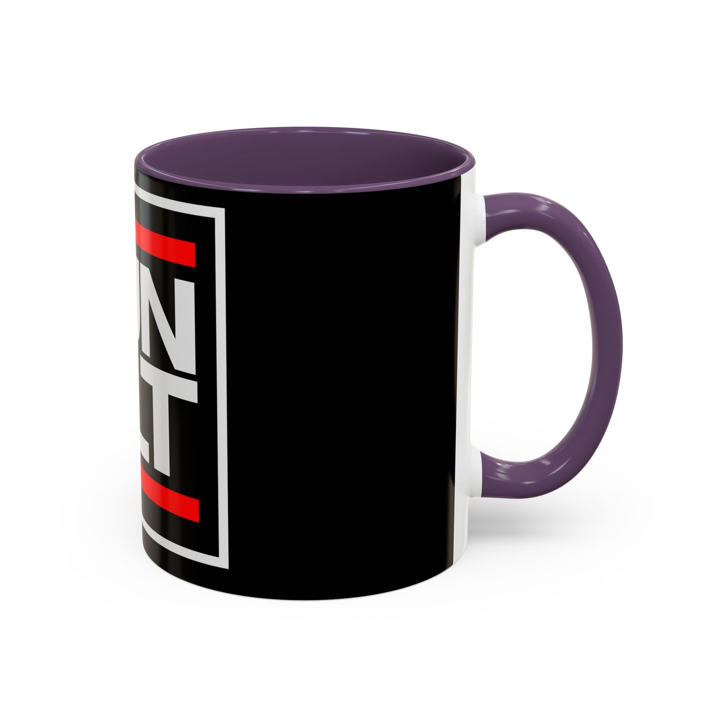 RUN CLT Accent Coffee Mug - Bold Black & Red, Perfect for Coffee Lovers