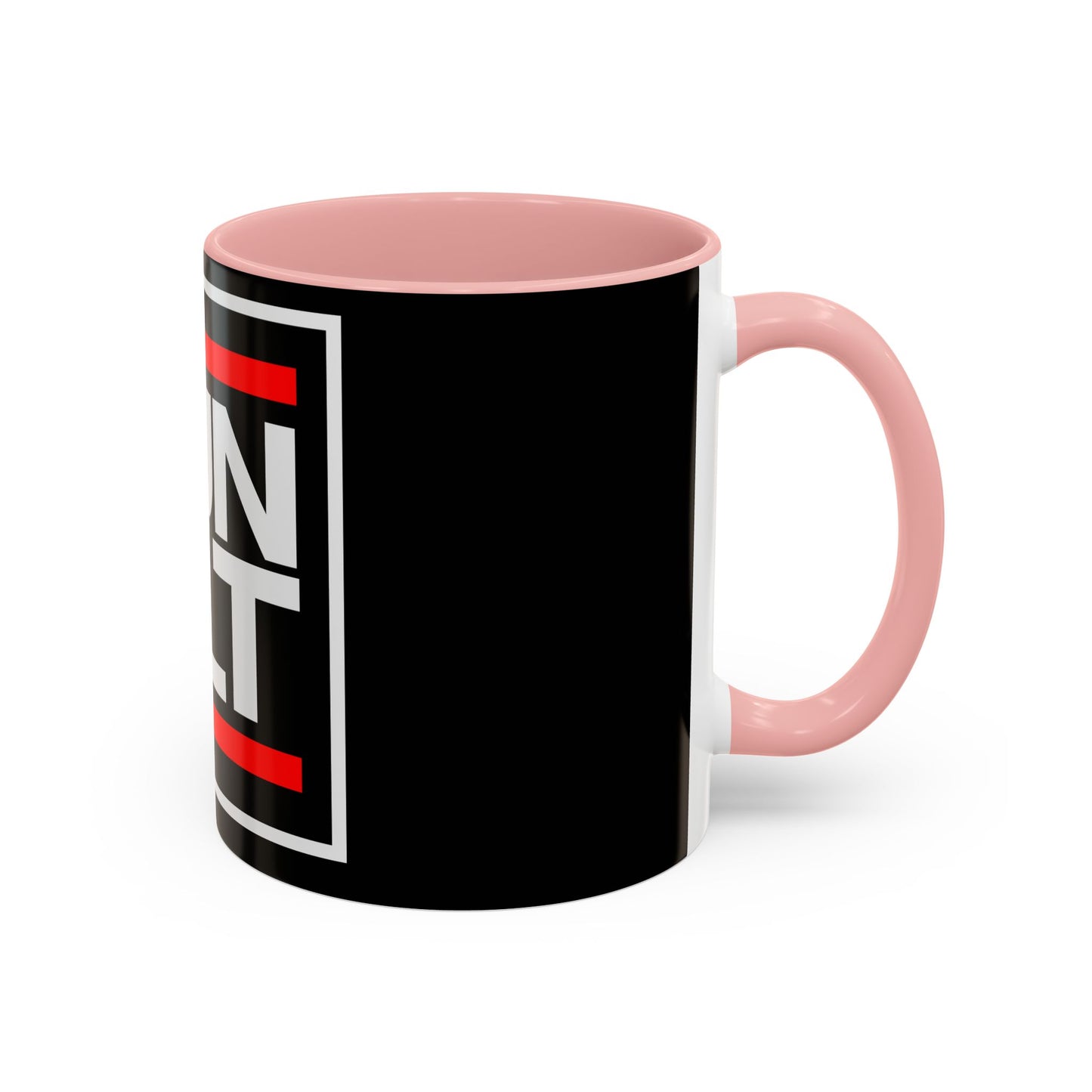 RUN CLT Accent Coffee Mug - Bold Black & Red, Perfect for Coffee Lovers