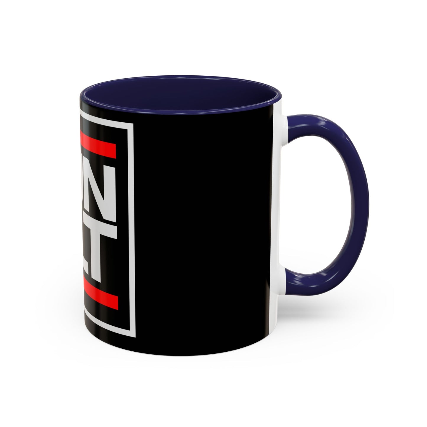 RUN CLT Accent Coffee Mug - Bold Black & Red, Perfect for Coffee Lovers