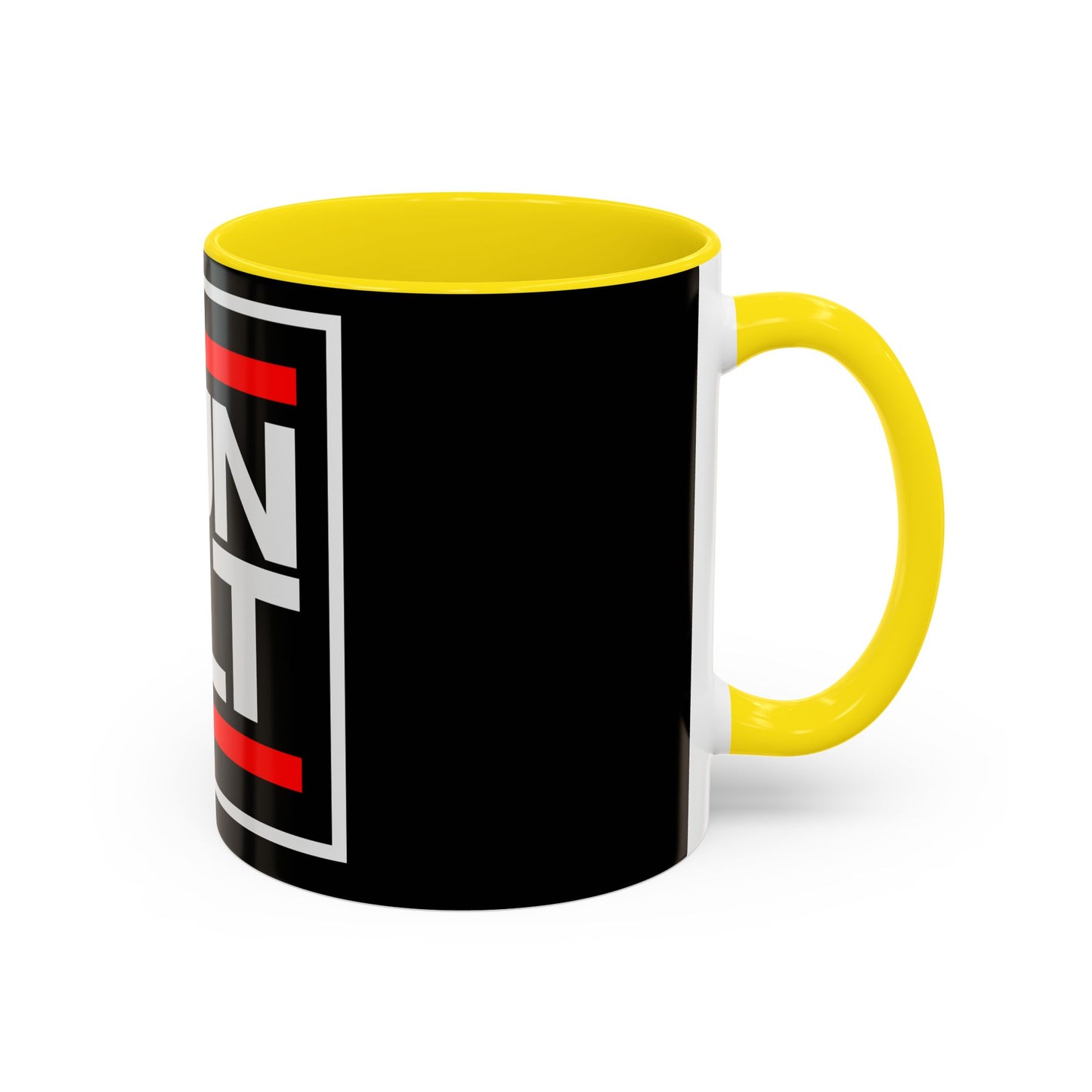 RUN CLT Accent Coffee Mug - Bold Black & Red, Perfect for Coffee Lovers
