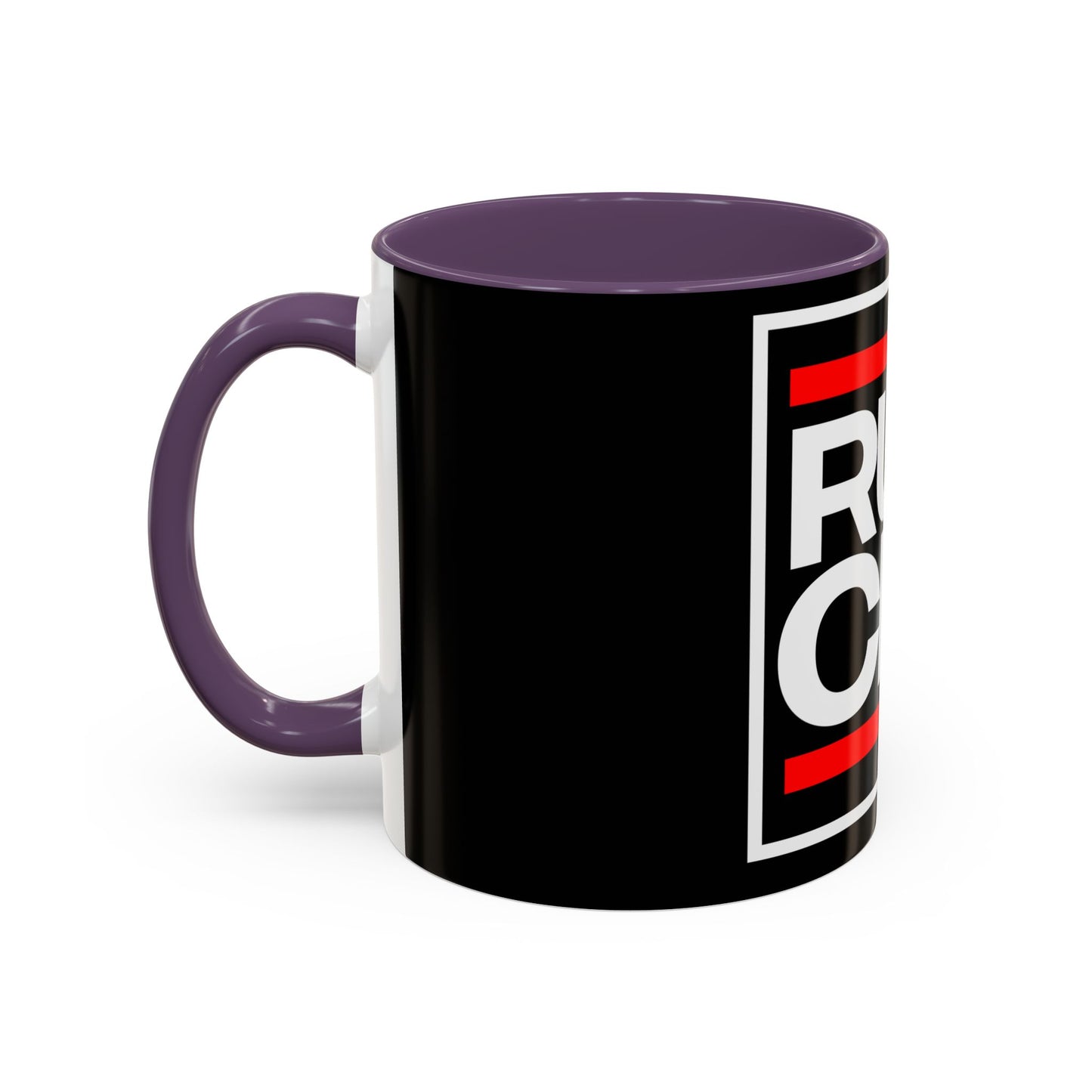 RUN CLT Accent Coffee Mug - Bold Black & Red, Perfect for Coffee Lovers