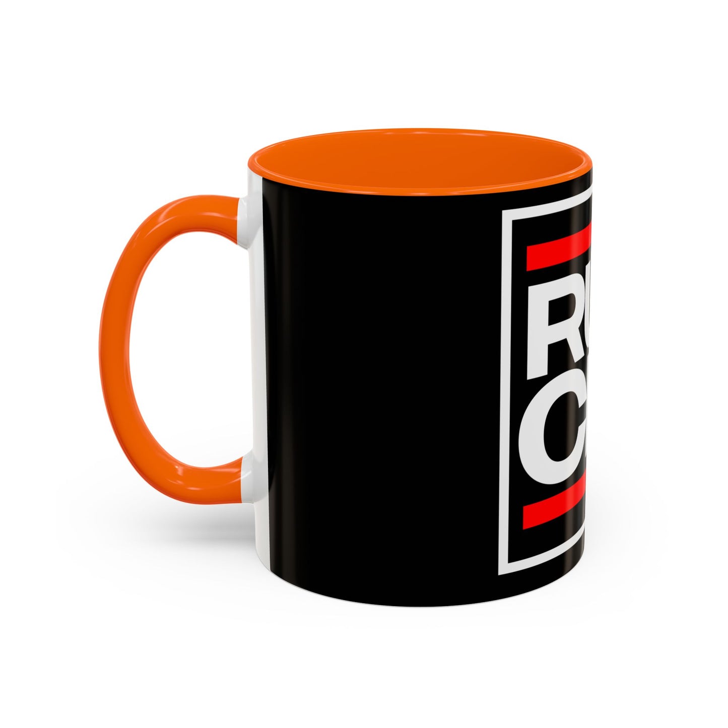 RUN CLT Accent Coffee Mug - Bold Black & Red, Perfect for Coffee Lovers