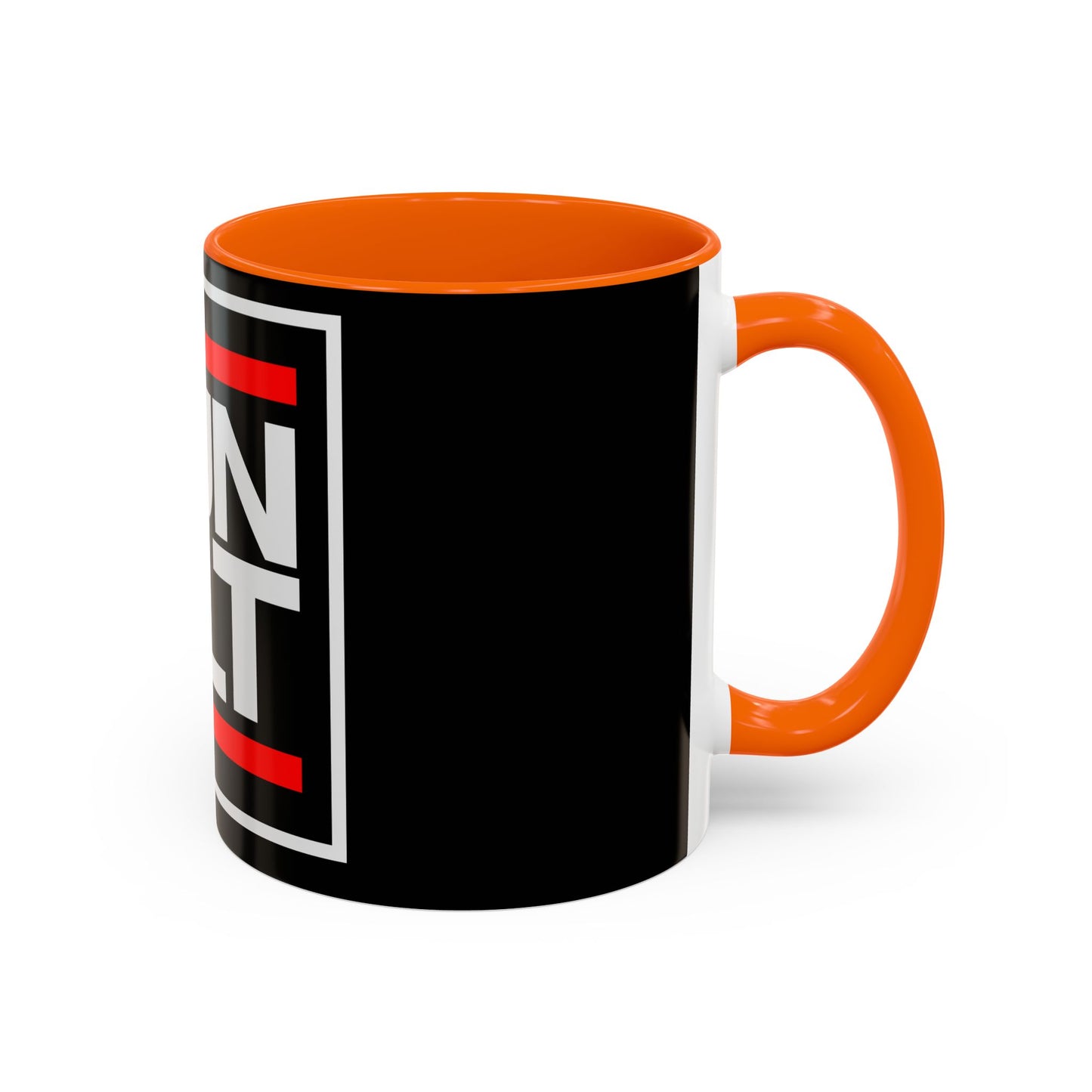 RUN CLT Accent Coffee Mug - Bold Black & Red, Perfect for Coffee Lovers