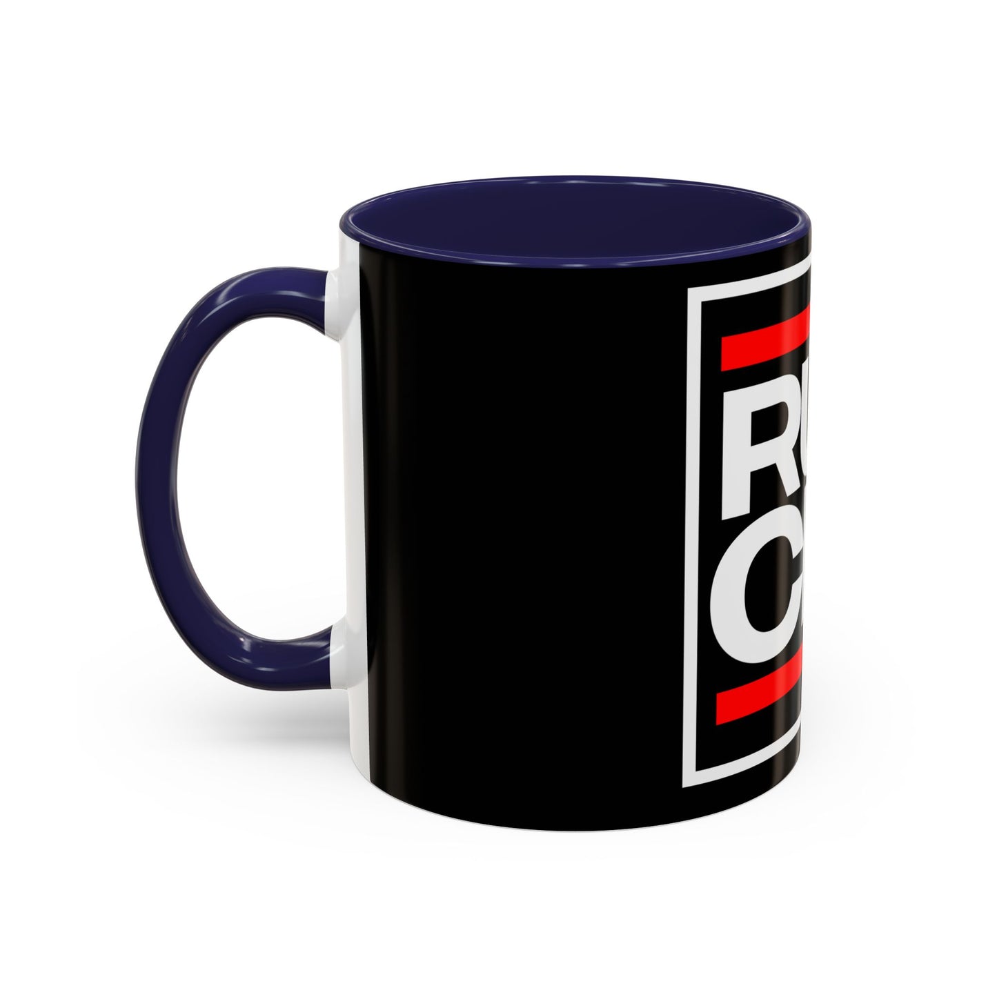RUN CLT Accent Coffee Mug - Bold Black & Red, Perfect for Coffee Lovers