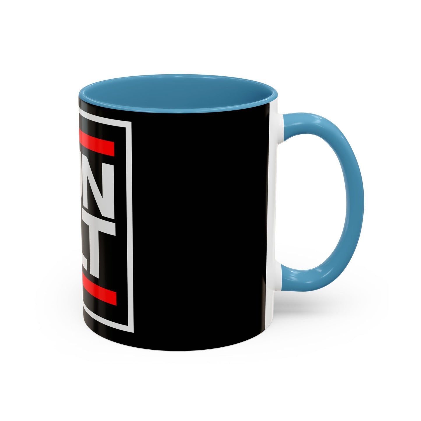 RUN CLT Accent Coffee Mug - Bold Black & Red, Perfect for Coffee Lovers