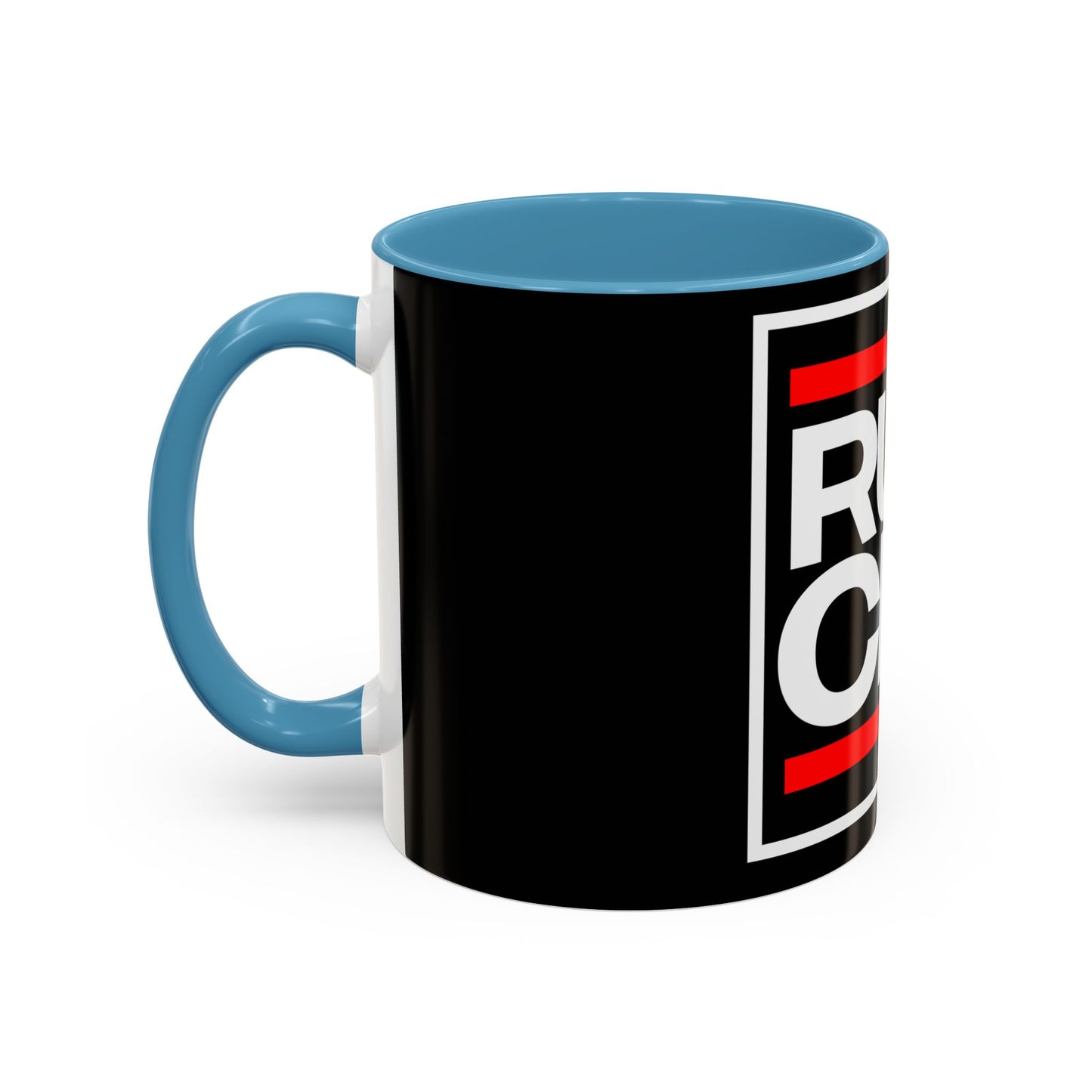 RUN CLT Accent Coffee Mug - Bold Black & Red, Perfect for Coffee Lovers